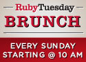 Ruby Tuesday for Brunch Every Sunday!